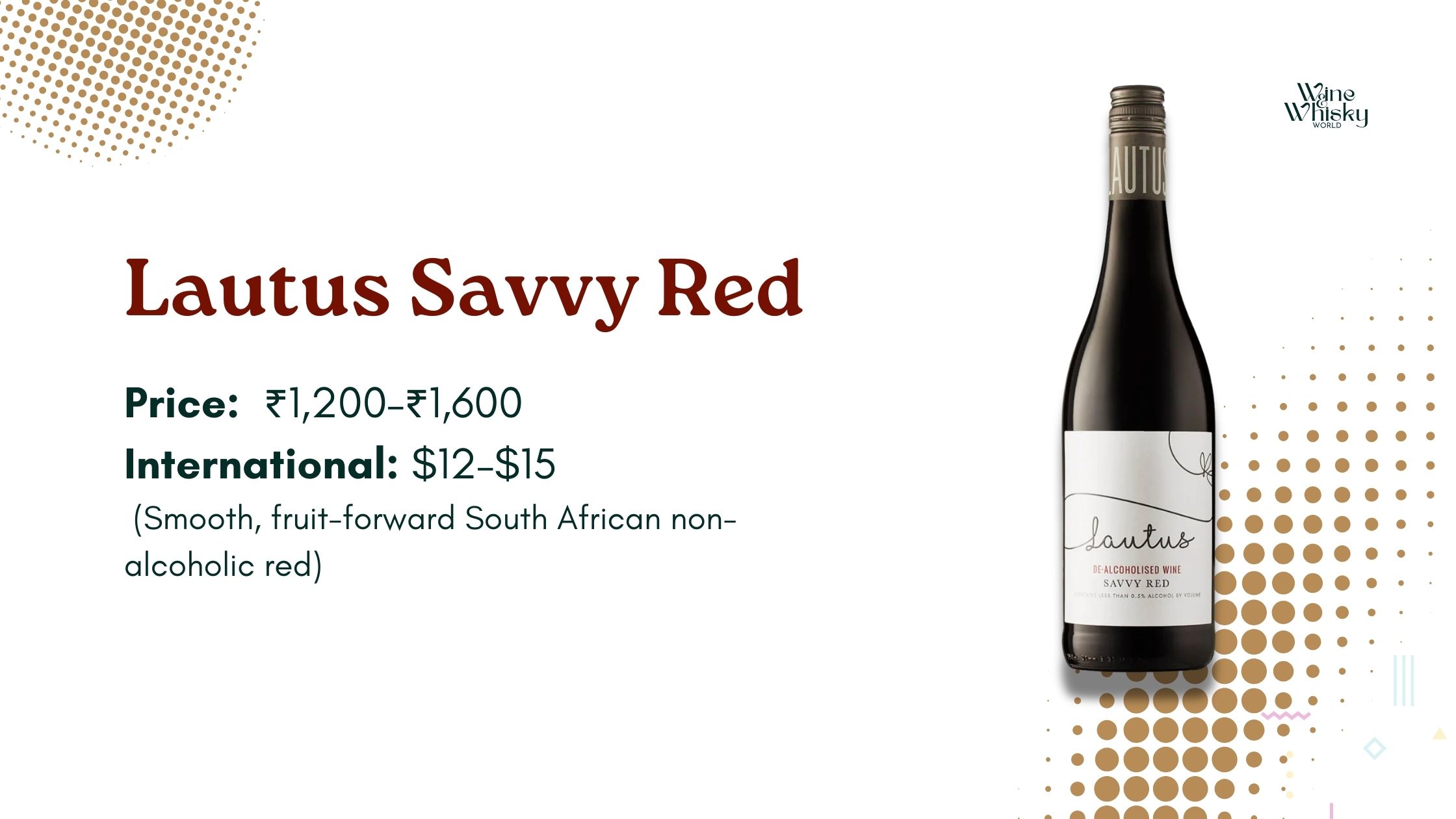  best non alcohol - Lautus Savvy Red 